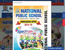 Tablet Screenshot of nationalpublicschool.org.in